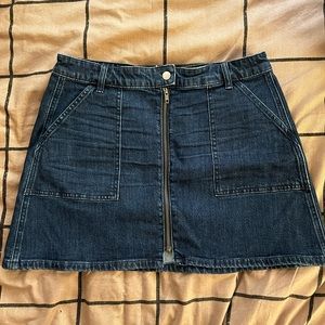 Madewell denim skirt